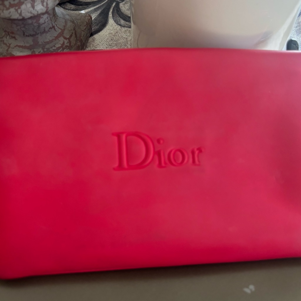 Dior Vibrant Red Leather Pouch